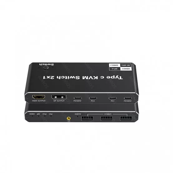 Kvm Switch INF 2 In 1 Ausgang USB C 8K@60Hz 4K@120Hz, Für Windows 11/10 Kvm Switch INF 2 In 1 Ausgang USB C 8K@60Hz 4K@120Hz, Für Windows 11/10