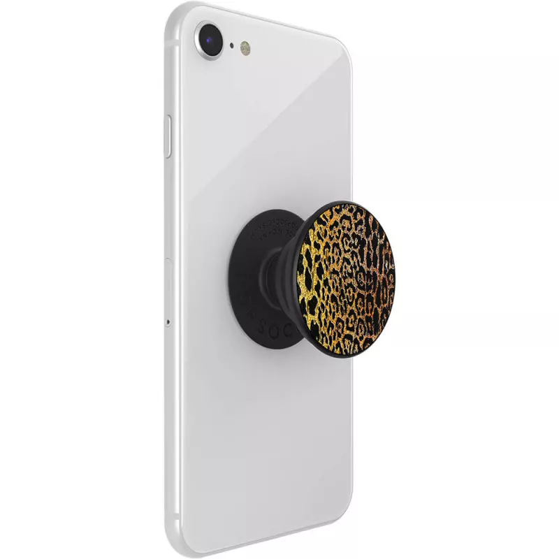 INF POPSOCKETS Embossed Metal Leopard Irrotettava Grip