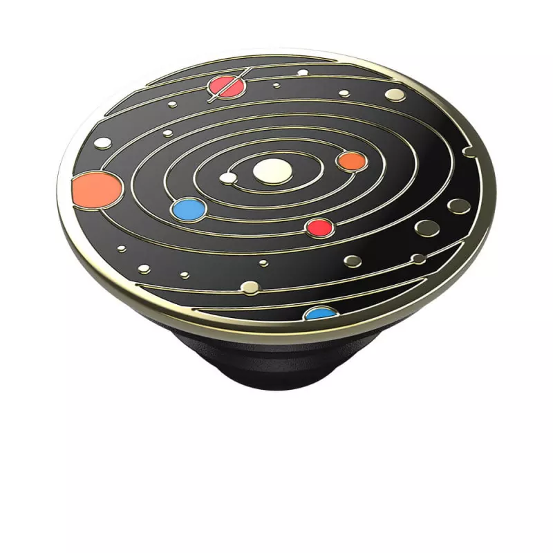 INF POPSOCKETS Enamel Solar flare Black Irroitettava Grip